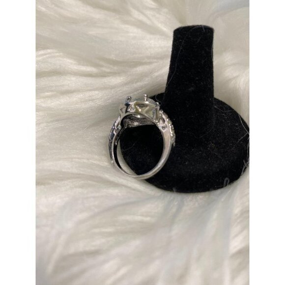 Fashion Cut Women's Size 7 Ring‎ White Sapphire 10k - Picture 5 of 8